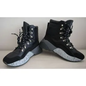 Stella McCartney Z1344 Women's Sz 39 US 9 Black Eclypse High-Top Sneakers