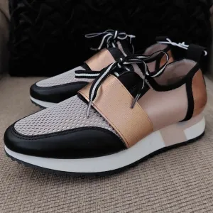 STEVE MADDEN ANTICS GIRLS ROSE GOLD SNEAKERS