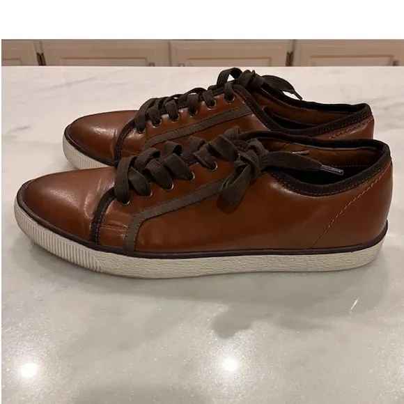 Steve Madden Garnett Leather Sneakers Casual Lace Up Comfort Shoes Men's 10.5