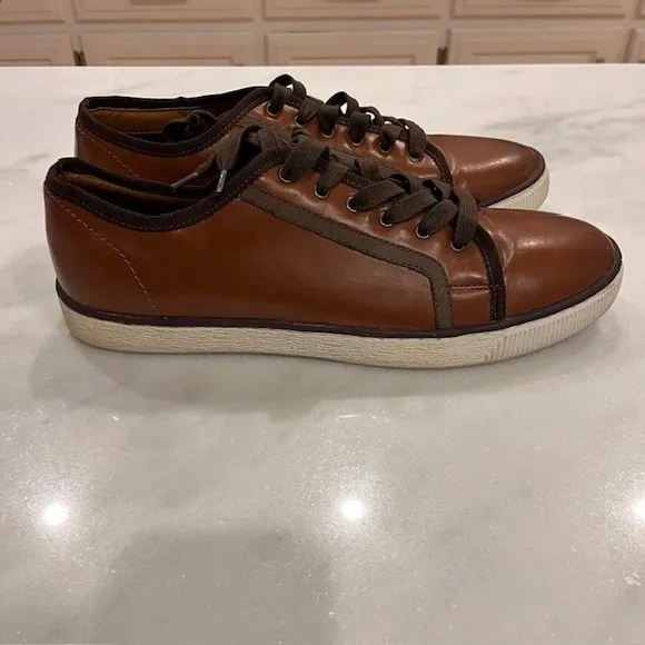 Steve Madden Garnett Leather Sneakers Casual Lace Up Comfort Shoes Men's 10.5
