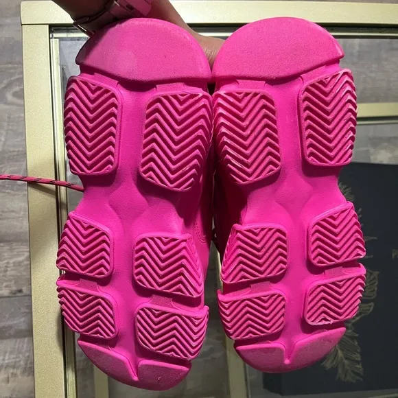 Steve Madden Hot Pink Possession Sneakers