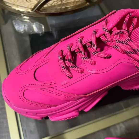 Steve Madden Hot Pink Possession Sneakers
