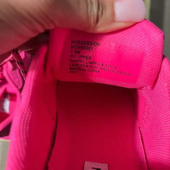 Steve Madden Hot Pink Possession Sneakers