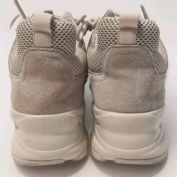 Steve Madden Movement Platform Chunky Suede Leather Sneakers US 6.5
