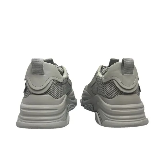 Steve Madden Possession Sneakers Women's 9 M Gray Athletic Chunky Platform Y2K