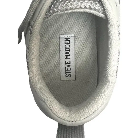 Steve Madden Possession Sneakers Women's 9 M Gray Athletic Chunky Platform Y2K
