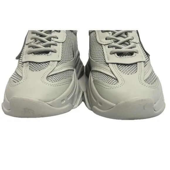 Steve Madden Possession Sneakers Women's 9 M Gray Athletic Chunky Platform Y2K