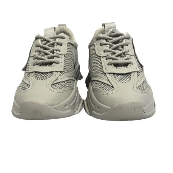 Steve Madden Possession Sneakers Women's 9 M Gray Athletic Chunky Platform Y2K