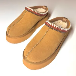 Steve Madden Women’s Selena Suede Slip-On Shoes with Multicolor Trim Size- 9