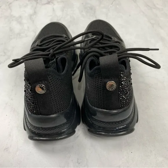 Steve Madden: Zaddy Chunky Lace Up Tennis Shoes Sneakers Black Size 6.5 (NWOT)