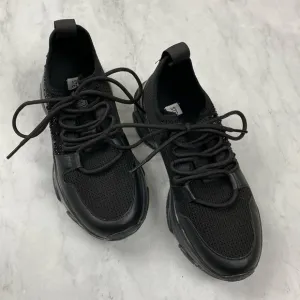 Steve Madden: Zaddy Chunky Lace Up Tennis Shoes Sneakers Black Size 6.5 (NWOT)