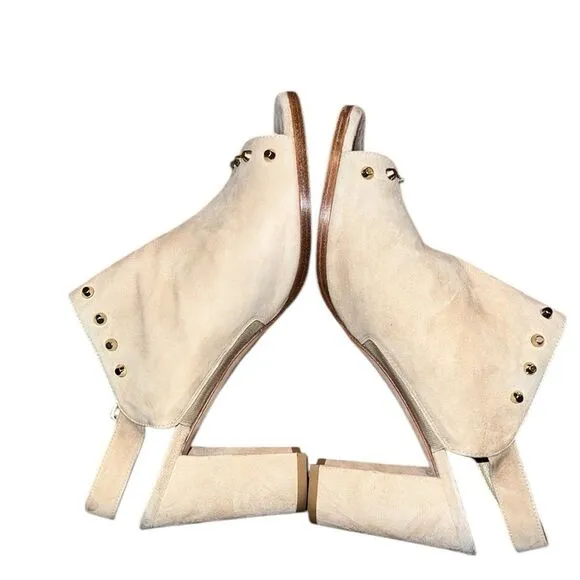 Stuart Weitzman Cream Studded Women's Shoes Size 9 1/2