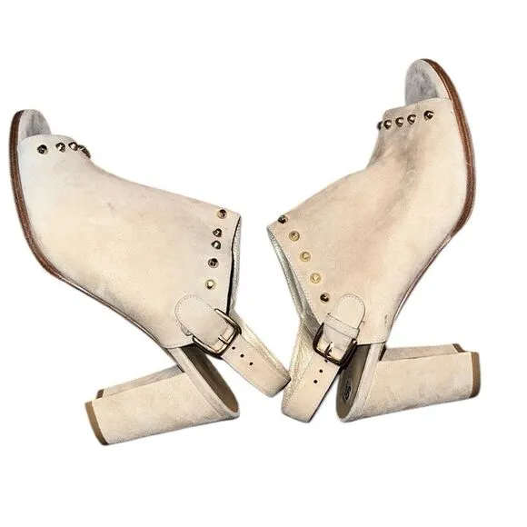 Stuart Weitzman Cream Studded Women's Shoes Size 9 1/2