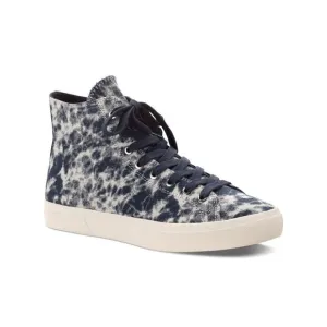 SUN STONE Mens Navy Tie Dye Comfort Mesa Round Toe Lace-Up Sneakers Shoes 8.5 M