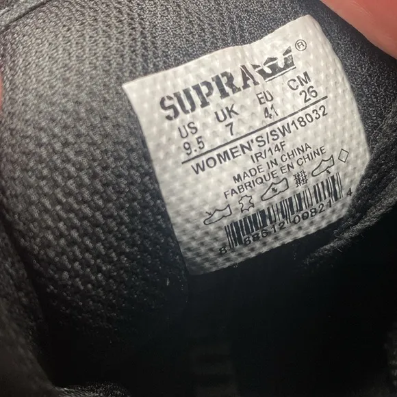 Supra RARE SkyTop Black Fringe Pony Hair Sneakers