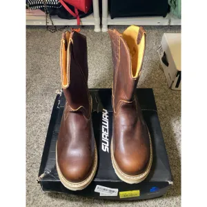 Sureway Men's Steel Toe Waterproof Western Work Boots Brown Size 13