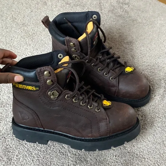 Survivors Steel Toe Boots SIZE 7