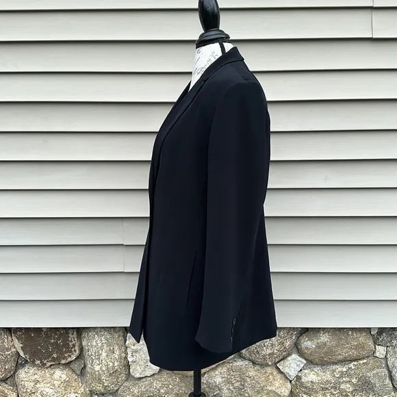 TALBOTS Black Long Line Classic Suit Jacket