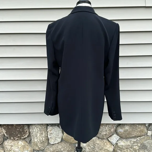 TALBOTS Black Long Line Classic Suit Jacket