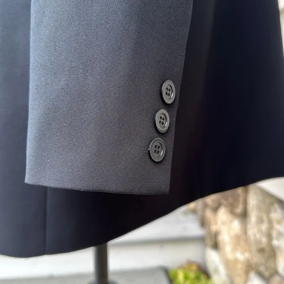 TALBOTS Black Long Line Classic Suit Jacket