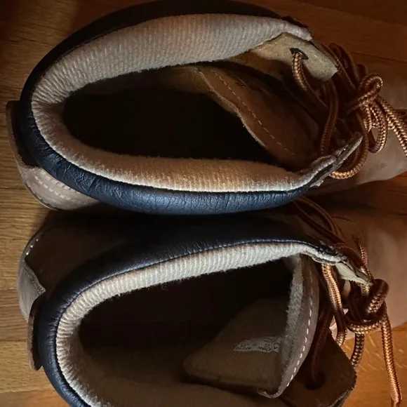 Tan Classic Steel-Toe Timberland Boots, Size 15