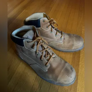 Tan Classic Steel-Toe Timberland Boots, Size 15