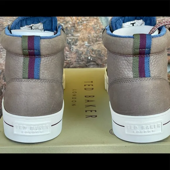 Ted Baker London Perick Leather High-Top Sneakers