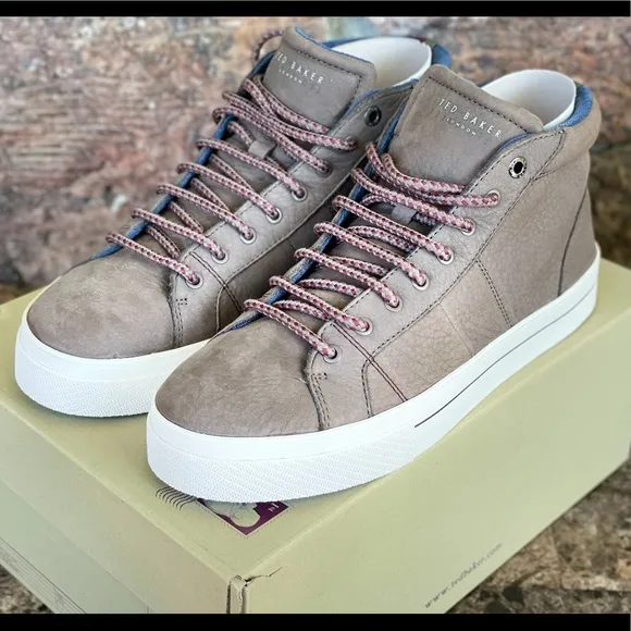 Ted Baker London Perick Leather High-Top Sneakers