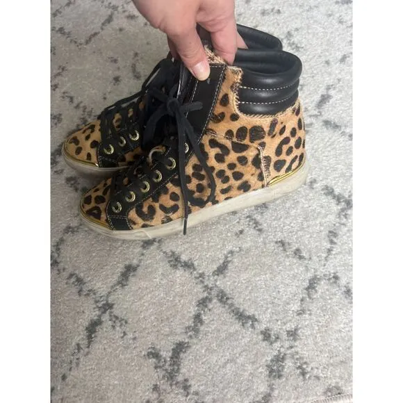 Ted Baker Tennia Leopard animal print high top size‎ US 8 EUR 39
