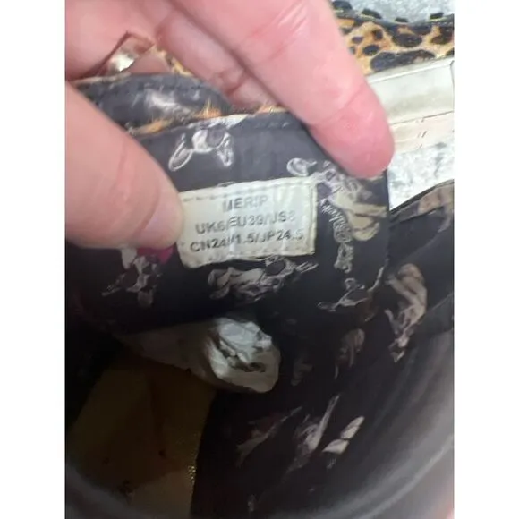 Ted Baker Tennia Leopard animal print high top size‎ US 8 EUR 39
