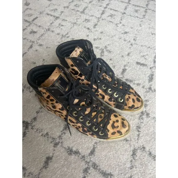 Ted Baker Tennia Leopard animal print high top size‎ US 8 EUR 39