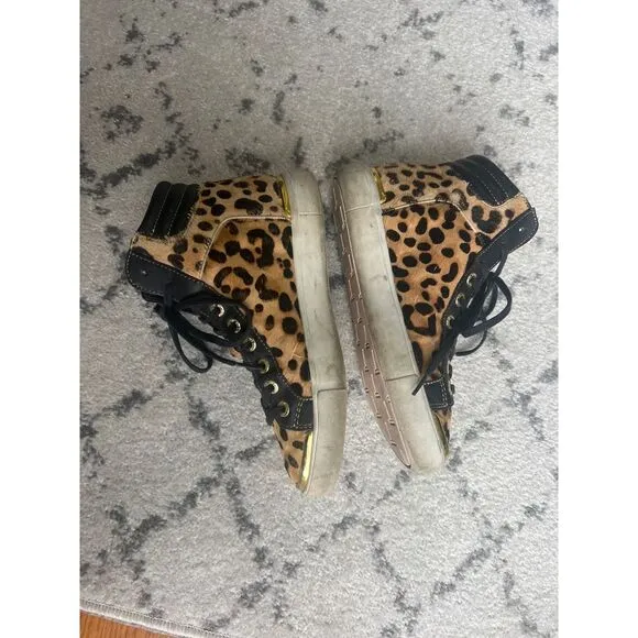 Ted Baker Tennia Leopard animal print high top size‎ US 8 EUR 39