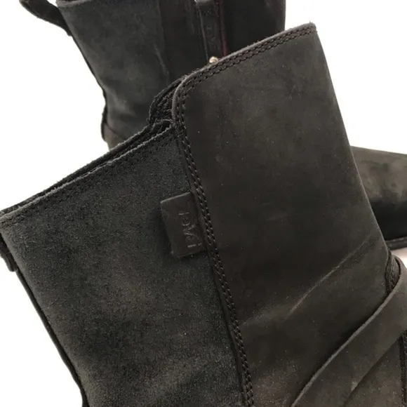 Teva De La Vina Dos Black Leather Waterproof Boots Size 8.5