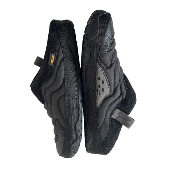 TEVA Re-EMBER Terrain Quilted Slip-on Shoes ULTRA-COMF insole Black Size 6/8