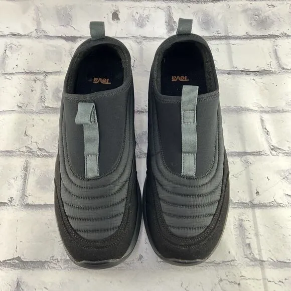 Teva Reember Vistaverse Women's Size 9.5 Black Moccasin Slip On Comfort Shoes