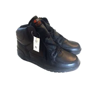 Texas Steer Black Leather Steel Toe Safety Work Boots Size 13 New in box