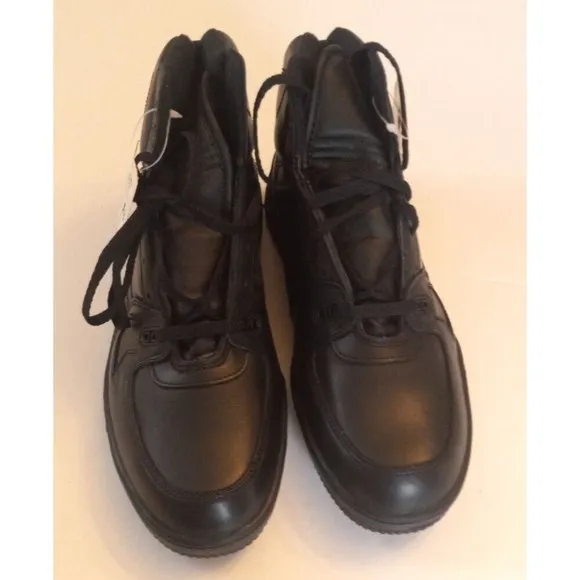 Texas Steer Black Leather Steel Toe Safety Work Boots Size 13 New in box