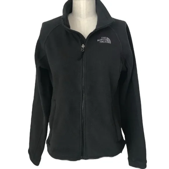 The North Face Fleece Jacket Light Medium Mid Weight All Season Black Size Small