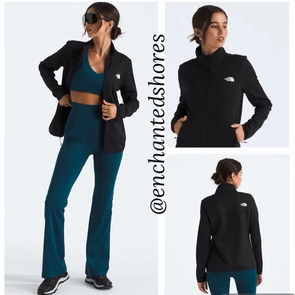 The North Face Fleece Jacket Light Medium Mid Weight All Season Black Size Small