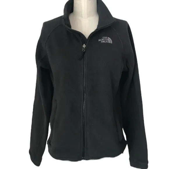 The North Face Fleece Jacket Light Medium Mid Weight All Season Black Size Small