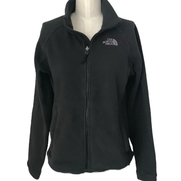 The North Face Fleece Jacket Light Medium Mid Weight All Season Black Size Small