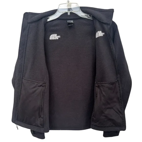 The North Face Fleece Jacket Light Medium Mid Weight All Season Black Size Small