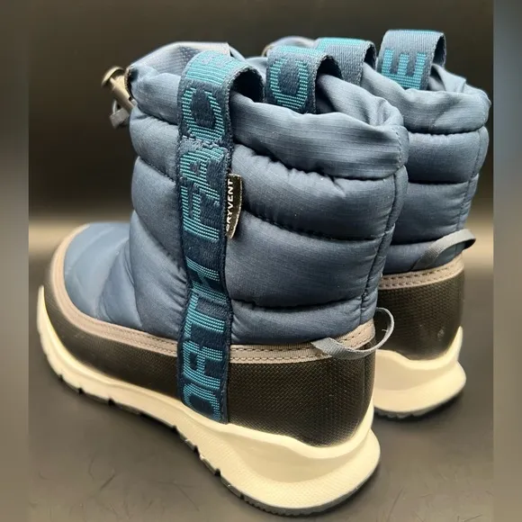 The North Face- Girls Thermoball Blue Boots- Pull On, Waterproof, Size: 1