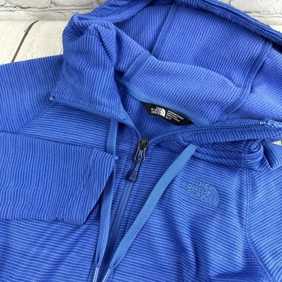The North Face Jacket Blue Hoodie‎ Stretch Full Zip Coat Blue XS