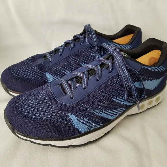 Therafit Womens Size 11 “Carley” 7 Ply Comfort Walking Shoes in Blue