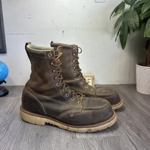 Thorogood 804-4378 Men's Leather Steel Safety Moc Toe Boots Size 11.5 D
