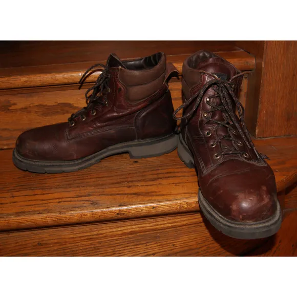 Thorogood American Heritage 6&quot; Boots Mens 13EEE Brown Steel Toe USA 804-4203