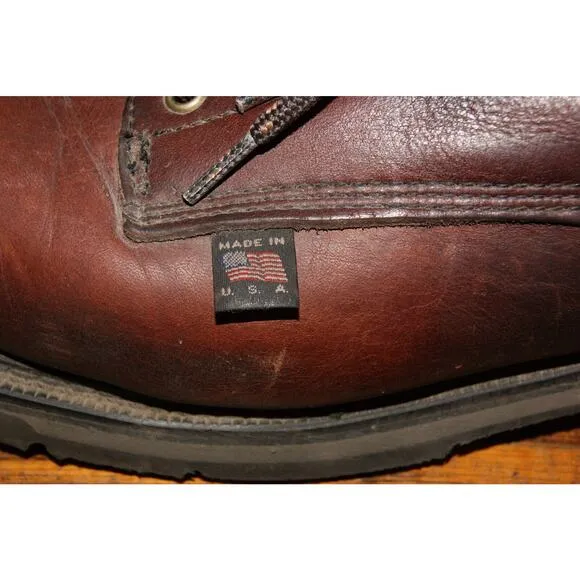 Thorogood American Heritage 6&quot; Boots Mens 13EEE Brown Steel Toe USA 804-4203