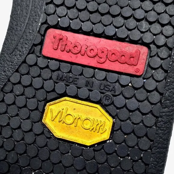 Thorogood Made in USA Composite Toe Vibram Sole Leather Work Shoes - Size 10