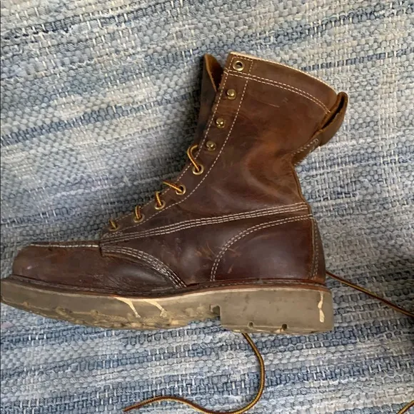 Thorogood Men's Brown Leather Steel Toe Boots
